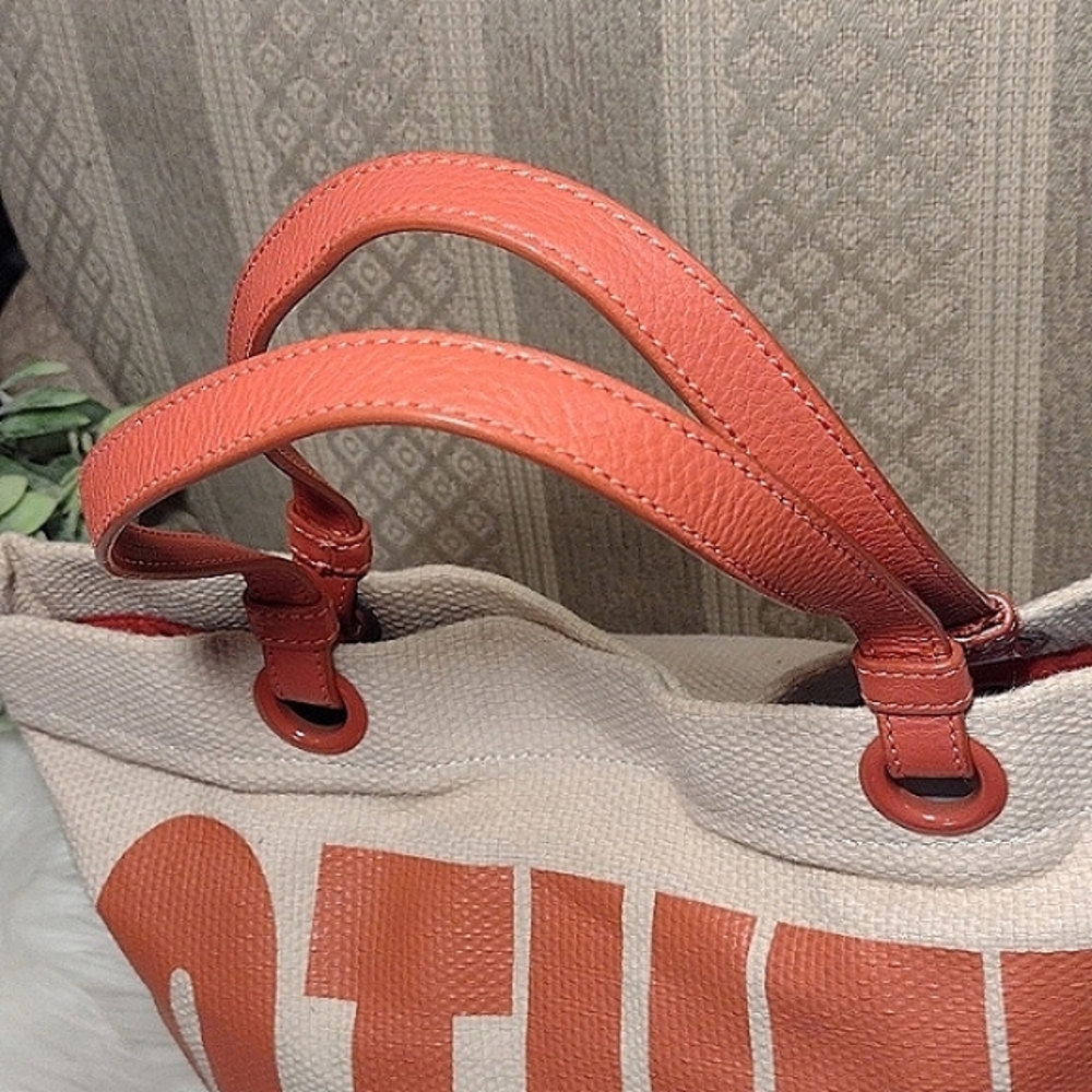 Marc Jacobs Beige and Red Tote Bag - Picture 8 of 15